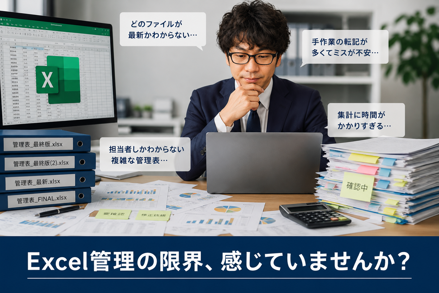 なぜExcel管理から抜け出せないのか？